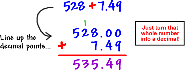 528 + 7.49 = 535.49