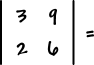 | top row: 3 , 9  bottom row: 2 , 6 |