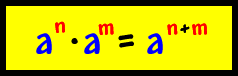 exponent rule #1:  (a^n)(a^m) = a^(n+m)