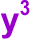 y^3