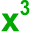 x^3