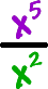 x^5 / x^2