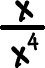 x / x^4