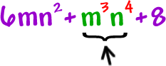 6mn^2 + (m^3)(n^4) + 8