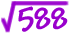 sqrt(588)