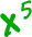 x^5