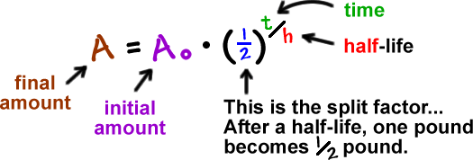 Half life formula math Half Life