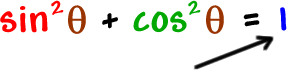 sin^2( theta ) + cos^2( theta ) = 1