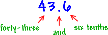 43.6 -- forty-three and six tenths