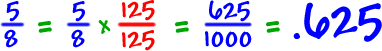 fraction to decimal conversion example