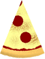 1/8 slice of pizza